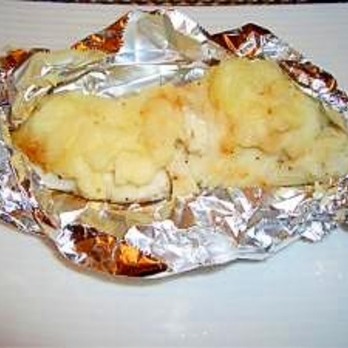 白身魚のマッシュポテト焼き